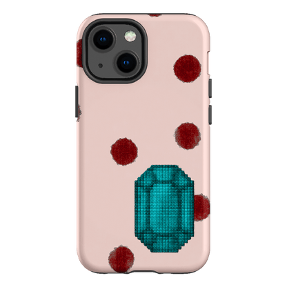 December Turquoise Printed Phone Cases iPhone 13 Mini / Armoured by Joiana - The Dairy