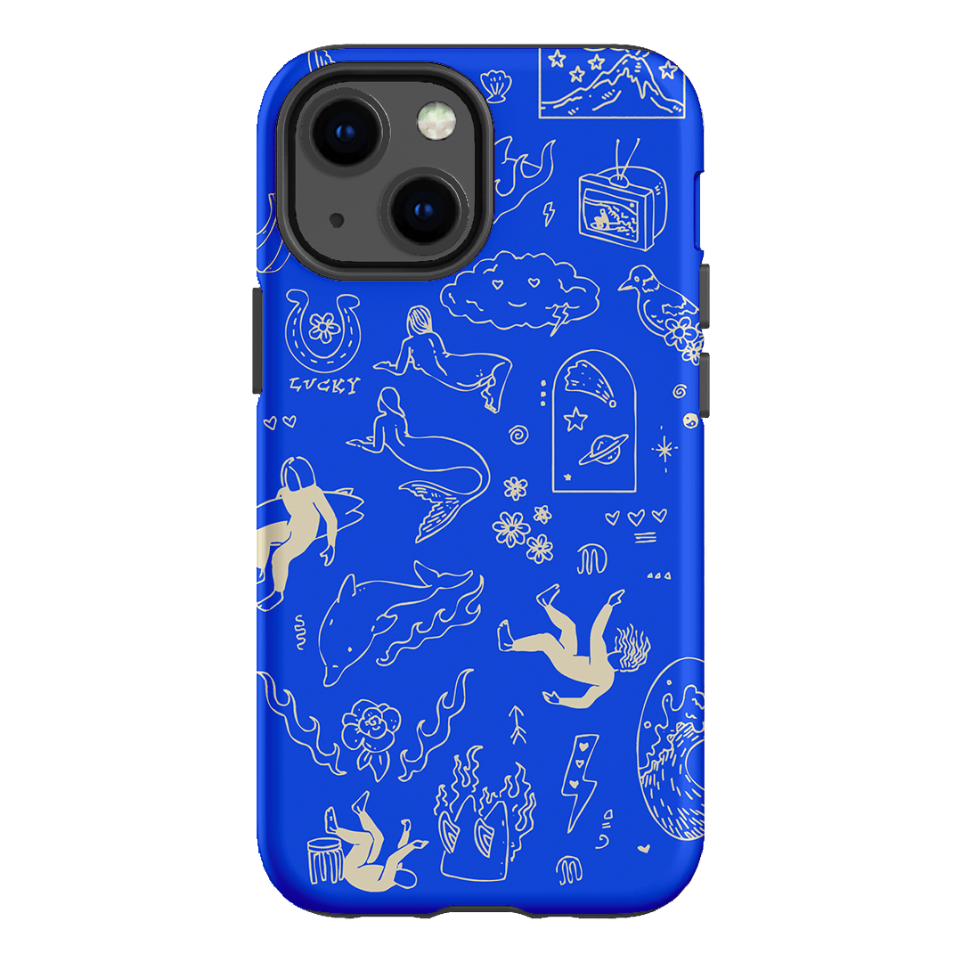 Easty Flash Blue Printed Phone Cases iPhone 13 Mini / Armoured by Easty Beasty - The Dairy