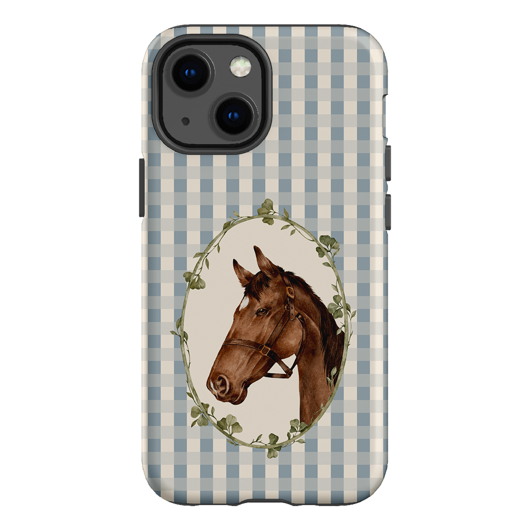 Gingham Horse Printed Phone Cases iPhone 13 Mini / Armoured by Kasiags Art - The Dairy