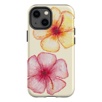 Hibiscus Flower Yellow Printed Phone Cases iPhone 13 Mini / Armoured by BG. Studio - The Dairy