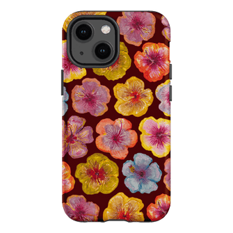 Hibiscus Holiday Rouge Printed Phone Cases iPhone 13 Mini / Armoured by BG. Studio - The Dairy