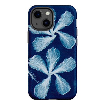 Hibiscus Cyanotype Printed Phone Cases iPhone 13 Mini / Armoured by Sally Hungerford - The Dairy