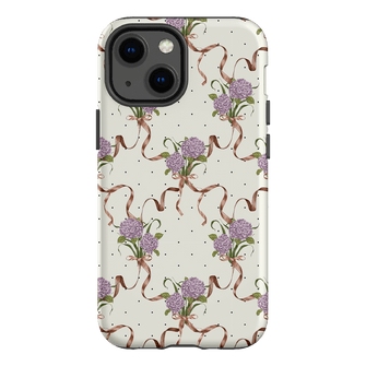 Hydrangea Ribbon Printed Phone Cases iPhone 13 Mini / Armoured by Veronica Tucker - The Dairy