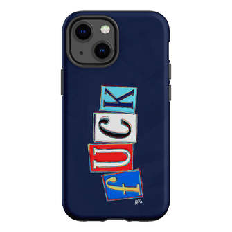 Lil Fcks Blue Printed Phone Cases iPhone 13 Mini / Armoured by Margarbs Art - The Dairy