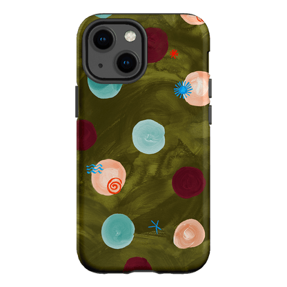 Olive Spot Printed Phone Cases iPhone 13 Mini / Armoured by Charlie Taylor - The Dairy