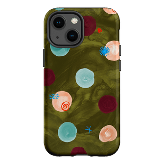 Olive Spot Printed Phone Cases iPhone 13 Mini / Armoured by Charlie Taylor - The Dairy