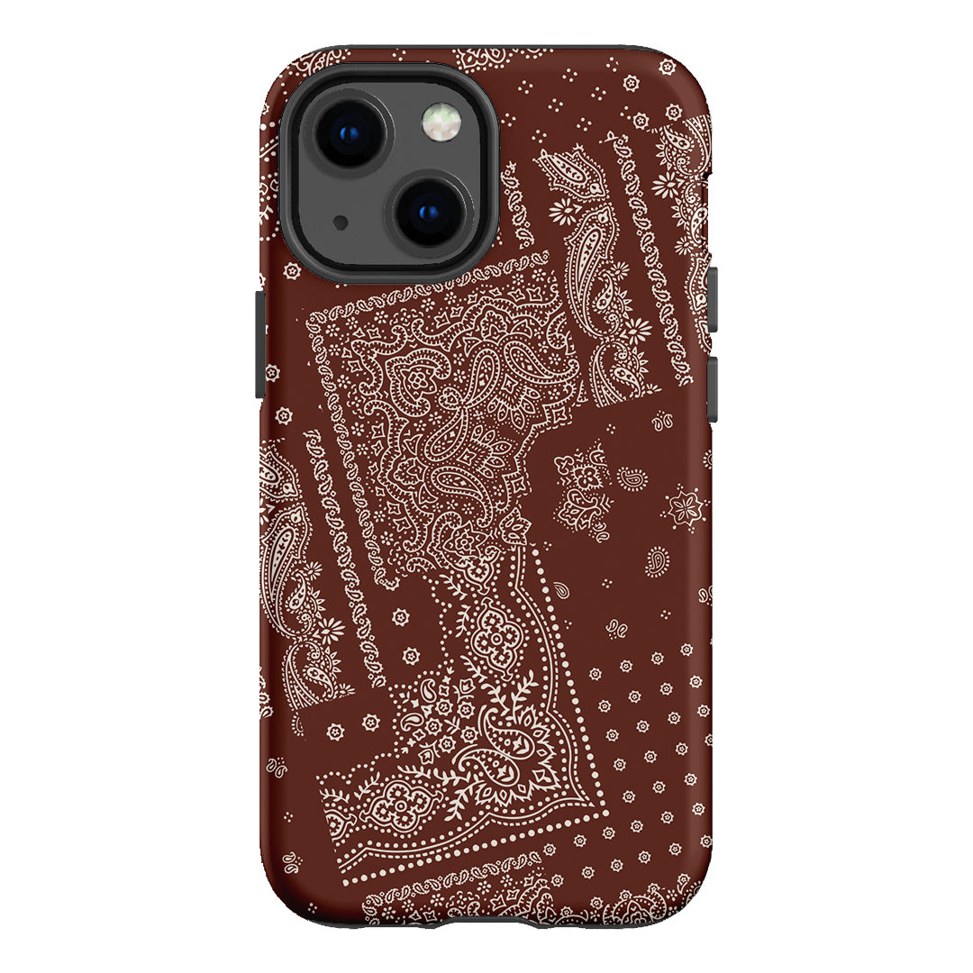 Paisley Cinnamon Printed Phone Cases iPhone 13 Mini / Armoured by The Dairy - The Dairy