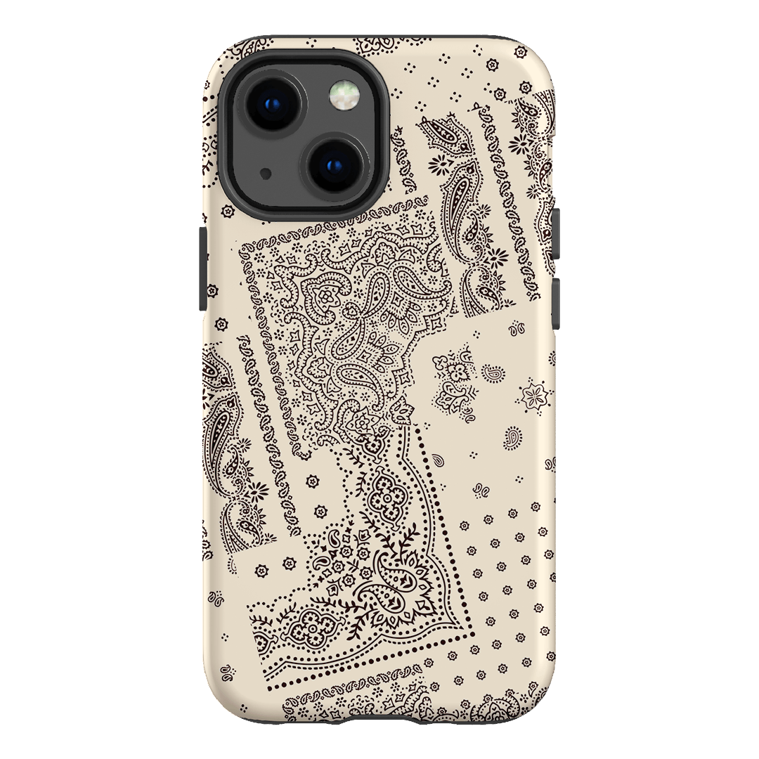 Paisley Ecru Printed Phone Cases iPhone 13 Mini / Armoured by The Dairy - The Dairy
