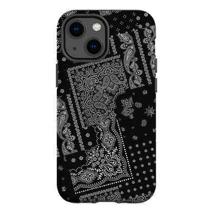Paisley Noir Printed Phone Cases iPhone 13 Mini / Armoured by The Dairy - The Dairy