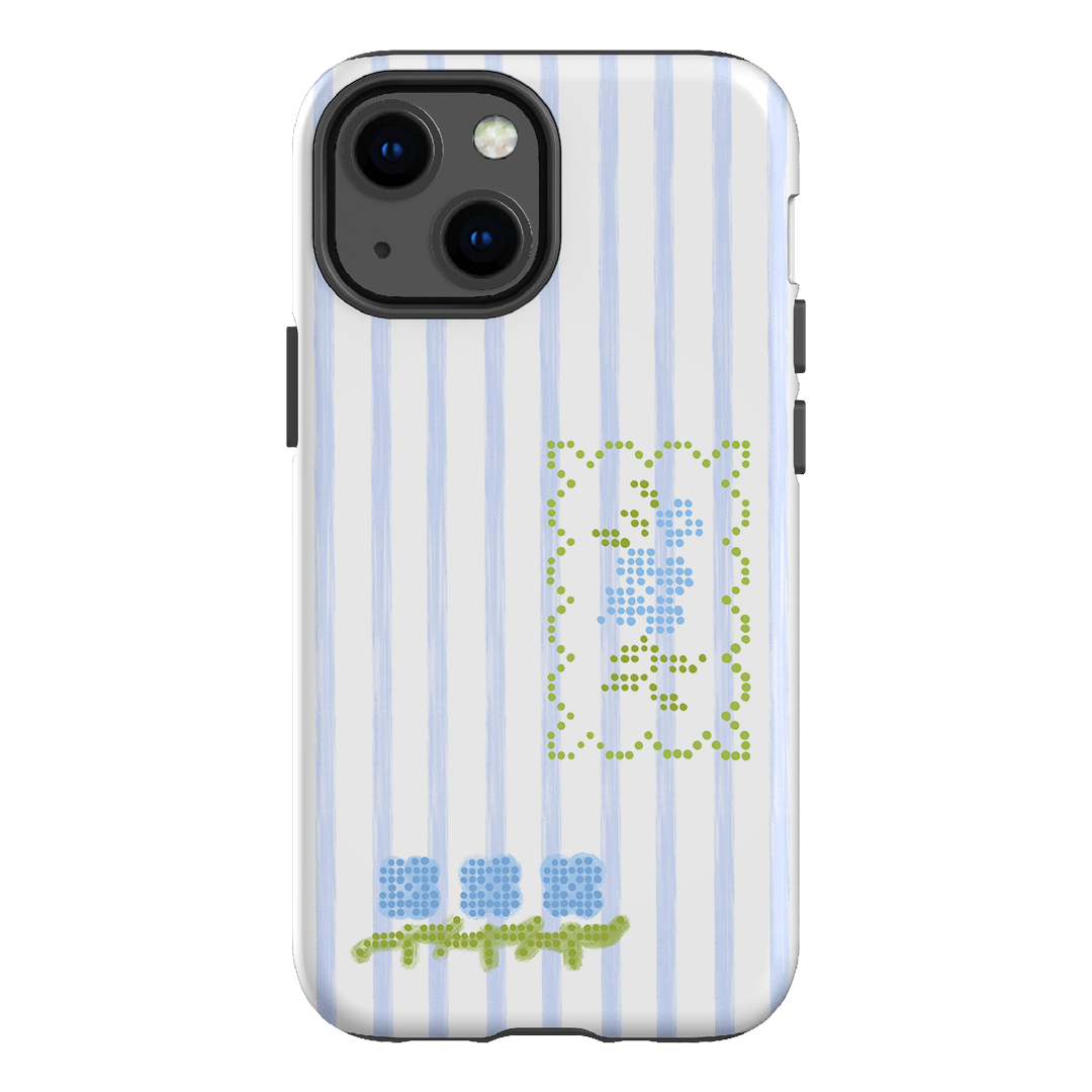 Patchwork Blue Printed Phone Cases iPhone 13 Mini / Armoured by Kayla Carr - The Dairy
