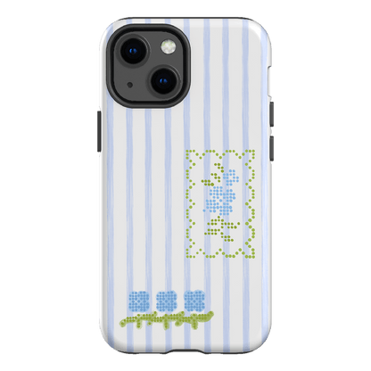 Patchwork Blue Printed Phone Cases iPhone 13 Mini / Armoured by Kayla Carr - The Dairy