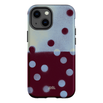 Plum Polka Dot Printed Phone Cases iPhone 13 Mini / Armoured by Jasmine Dowling - The Dairy