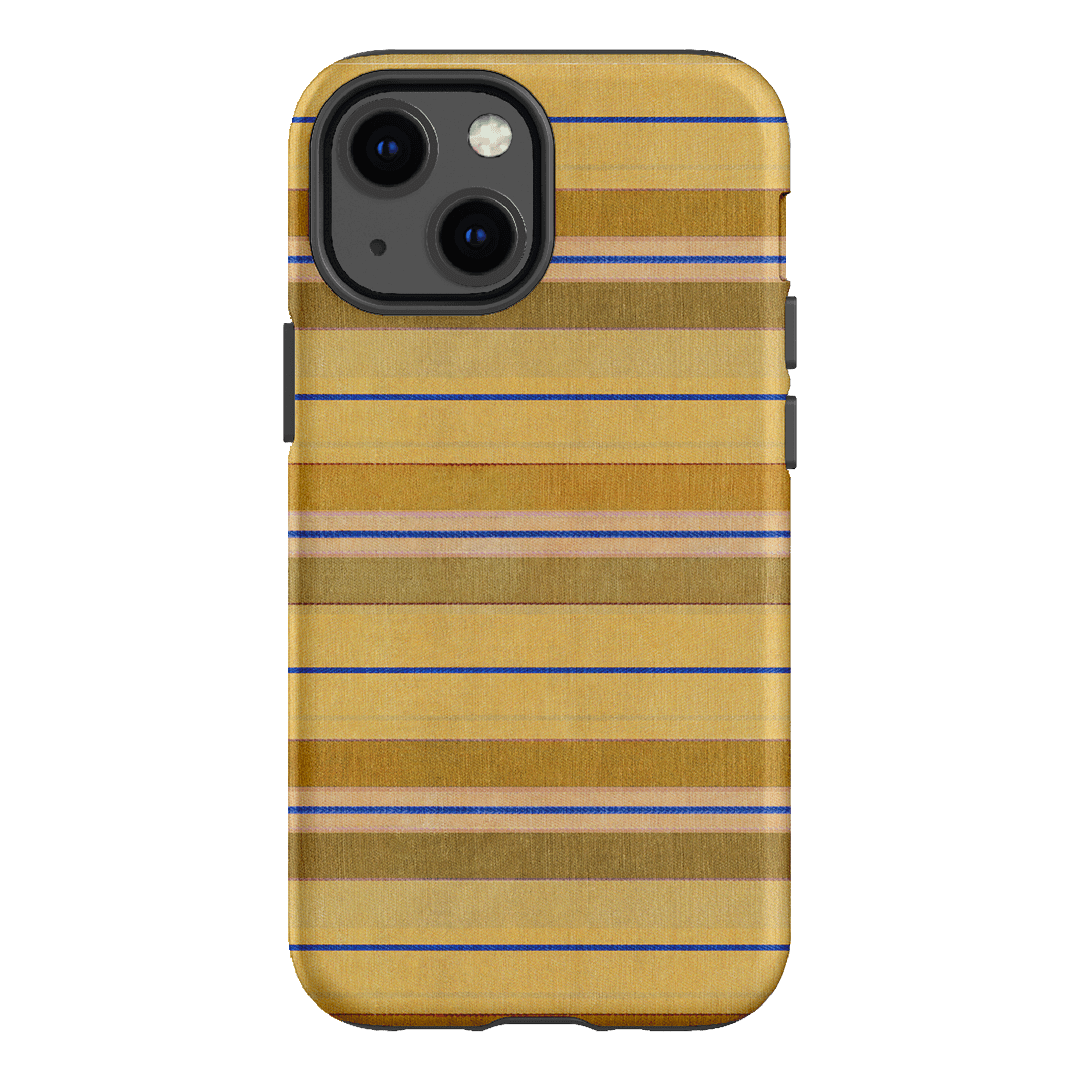 Golden Stripe Printed Phone Cases iPhone 13 Mini / Armoured by Fenton & Fenton - The Dairy
