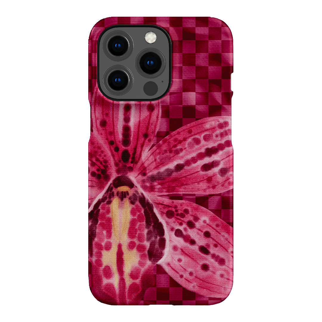 Check Orchid Printed Phone Cases iPhone 13 Pro / Snap by Sally Hungerford - The Dairy