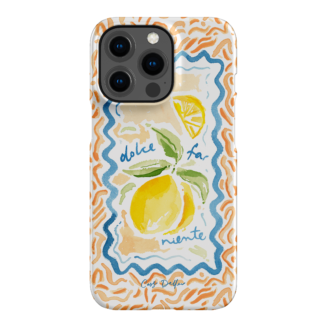 Dolce Far Niente Printed Phone Cases iPhone 13 Pro / Snap by Cass Deller - The Dairy