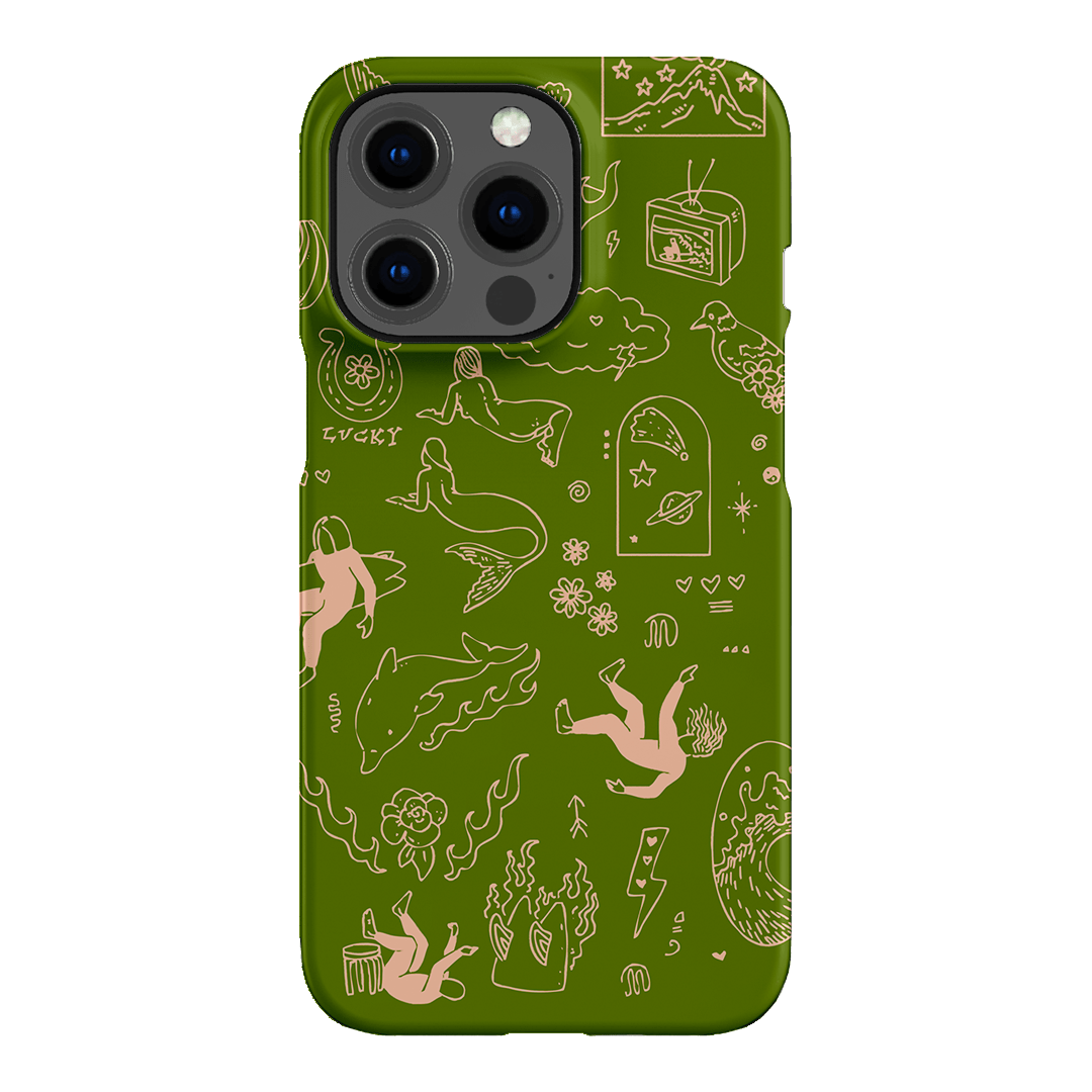 Easty Flash Green Printed Phone Cases iPhone 13 Pro / Snap by Easty Beasty - The Dairy