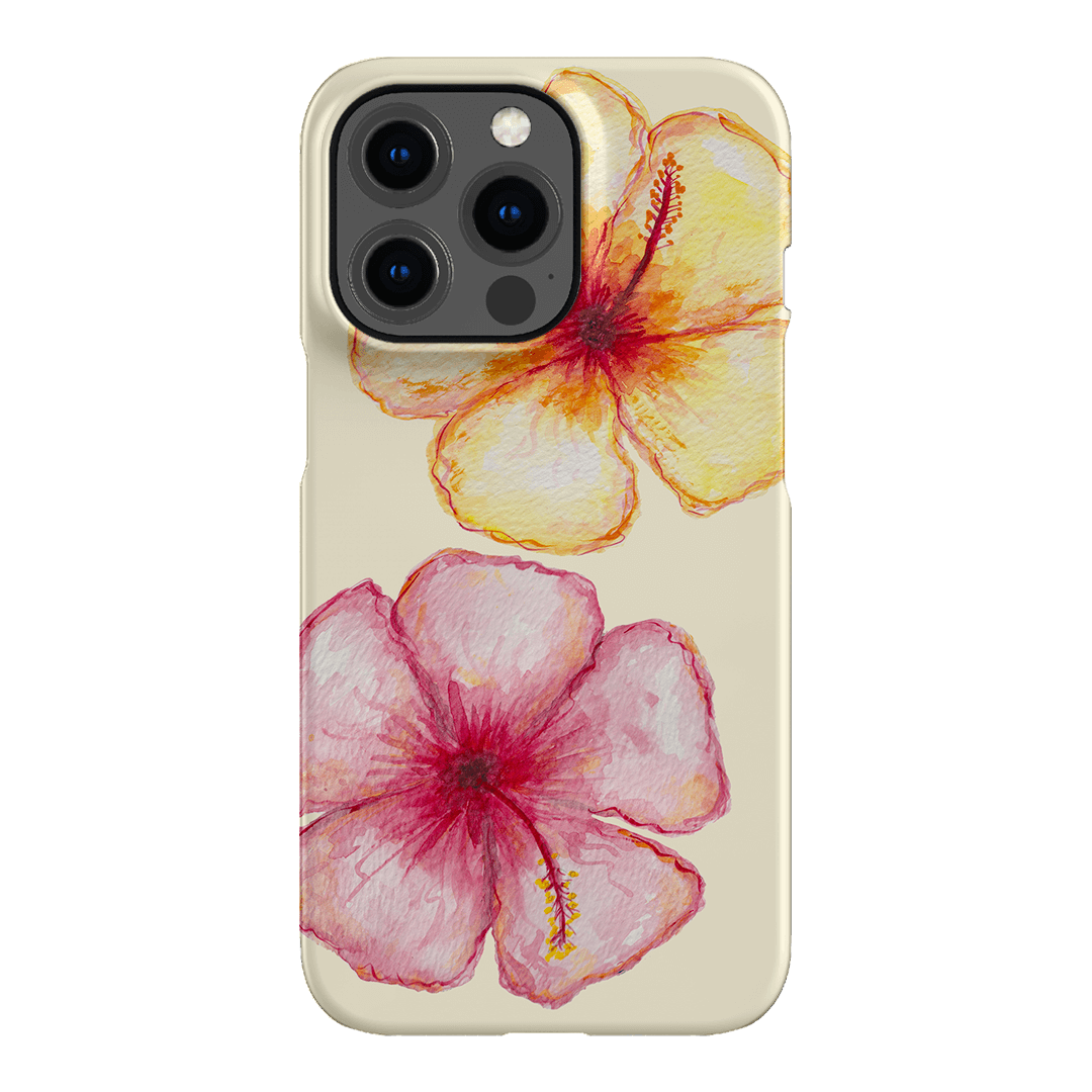 Hibiscus Flower Yellow Printed Phone Cases iPhone 13 Pro / Snap by BG. Studio - The Dairy