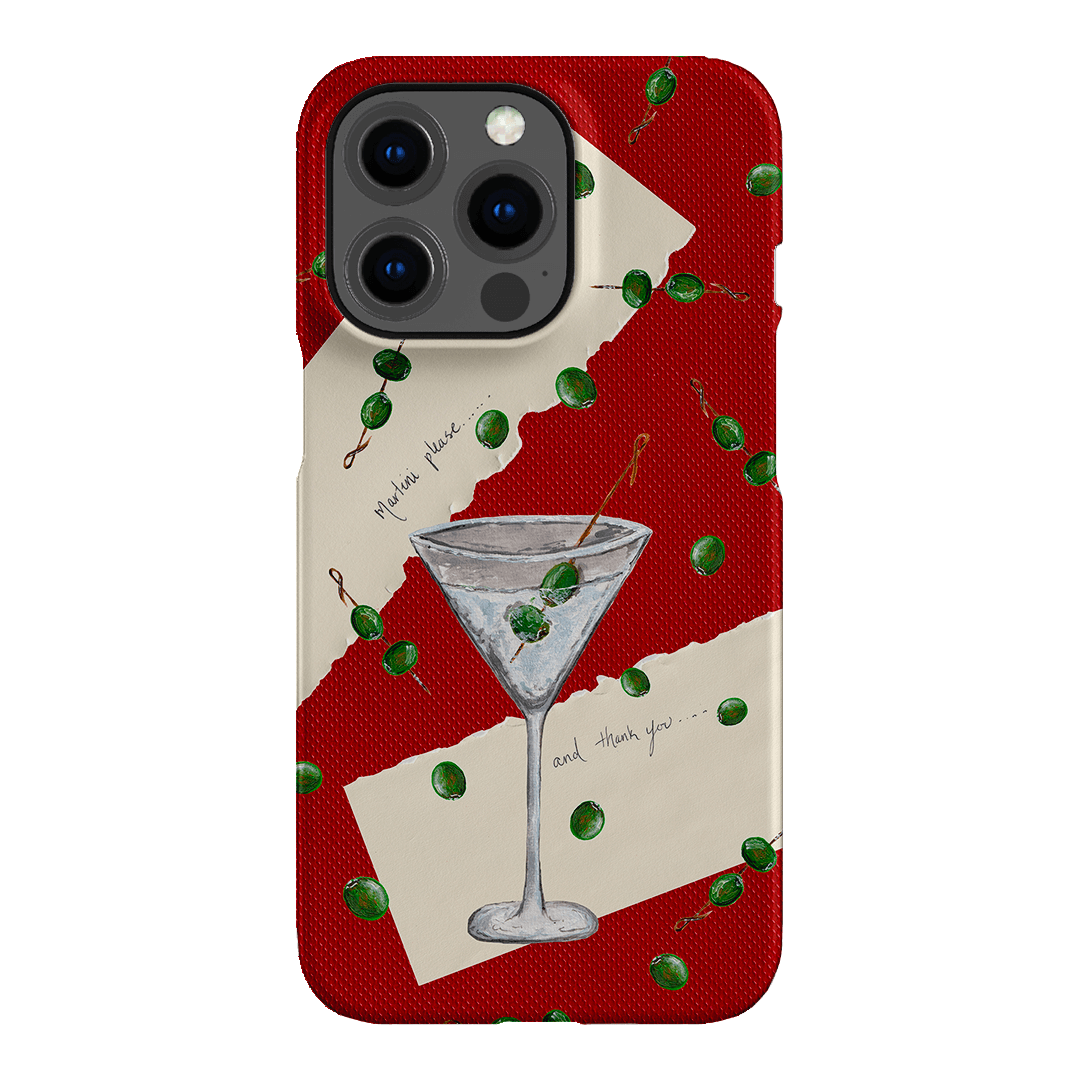 Martini Please Printed Phone Cases iPhone 13 Pro / Snap by BG. Studio - The Dairy