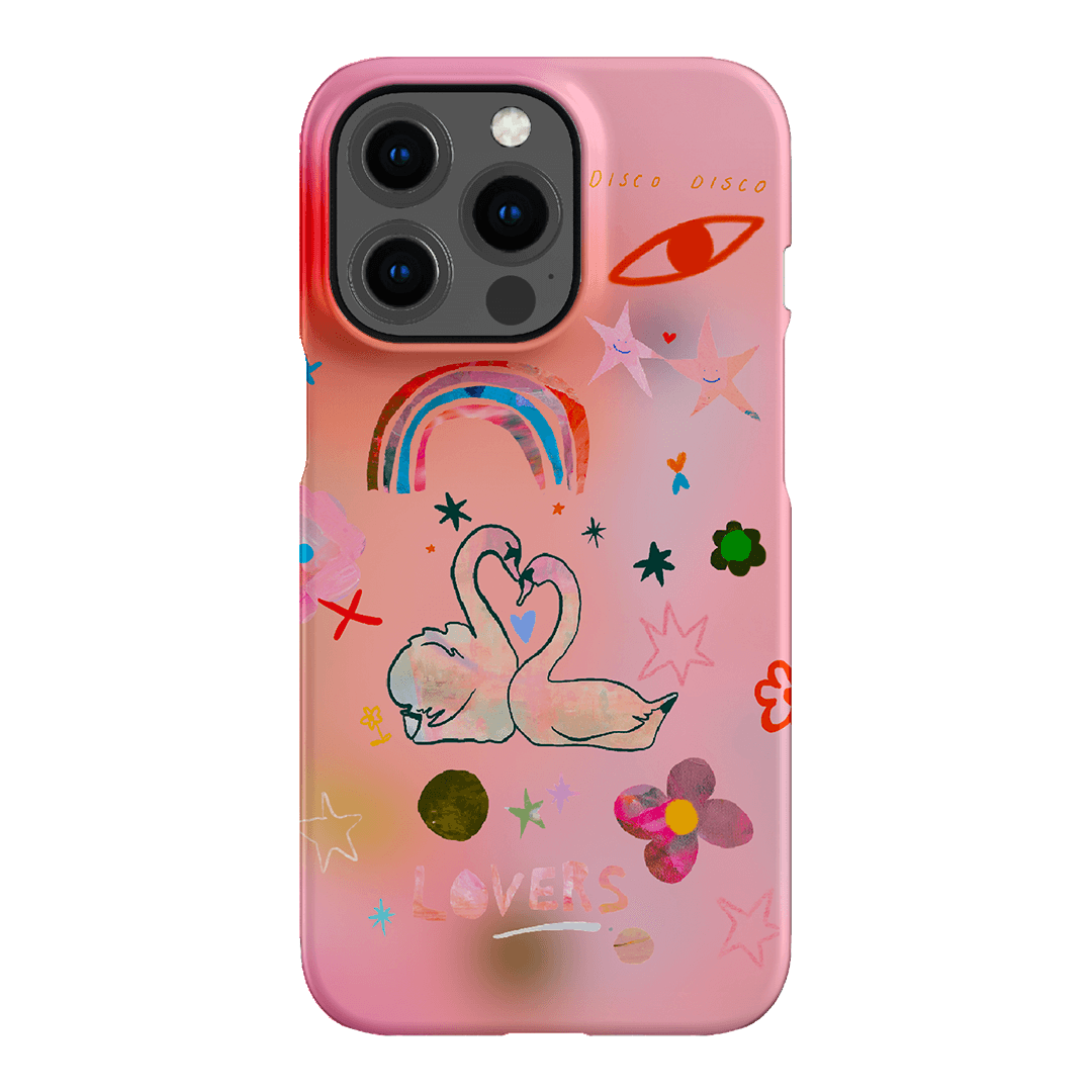 Pink Swan Printed Phone Cases iPhone 13 Pro / Snap by Kate Eliza - The Dairy