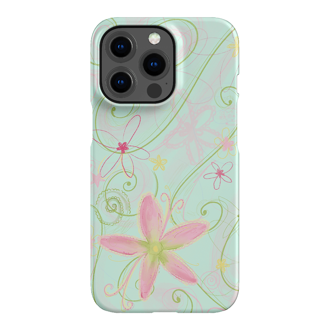 Swirl Blue Printed Phone Cases iPhone 13 Pro / Snap by Kayla Carr - The Dairy