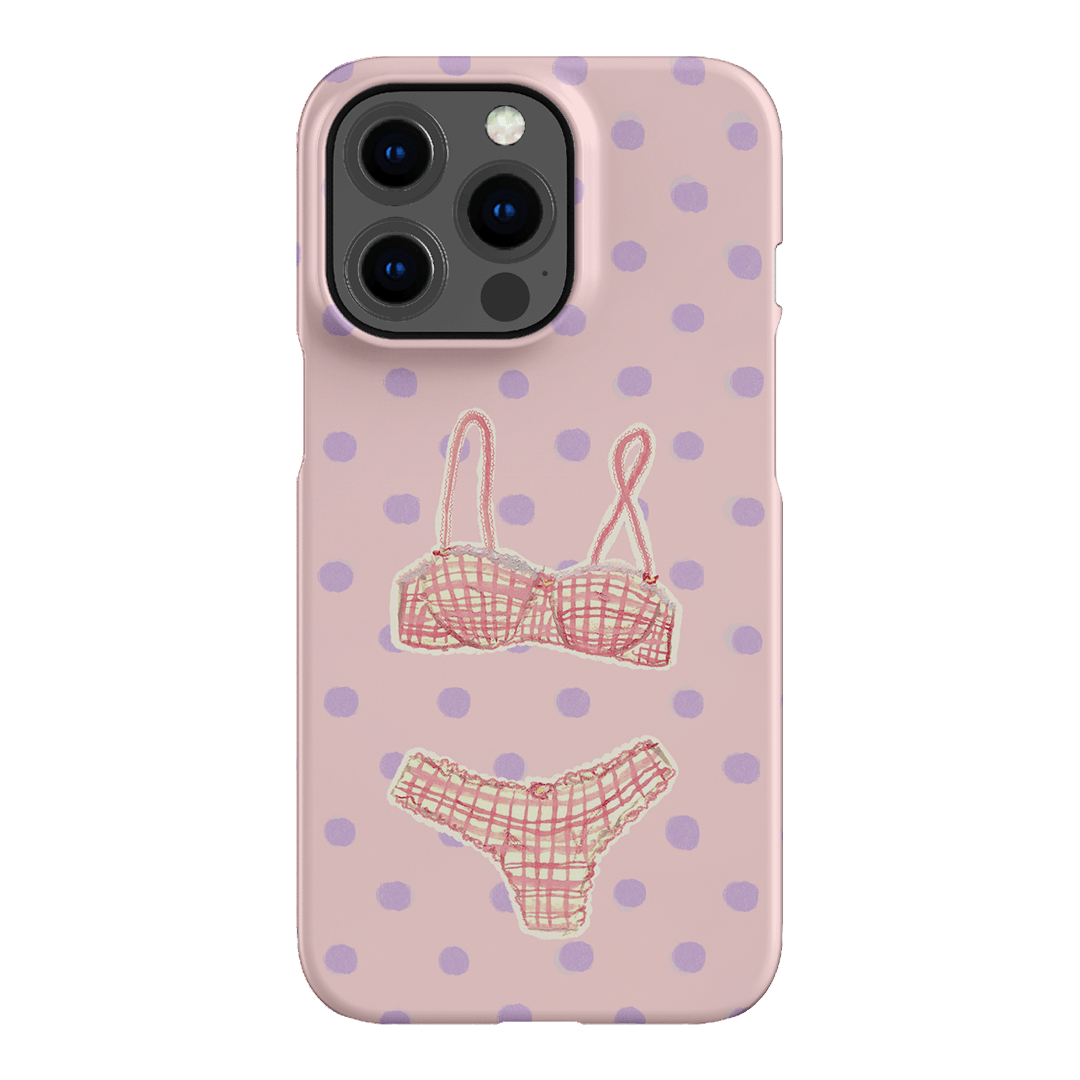 Vintage Gingham Printed Phone Cases iPhone 13 Pro / Snap by Kayla Carr - The Dairy