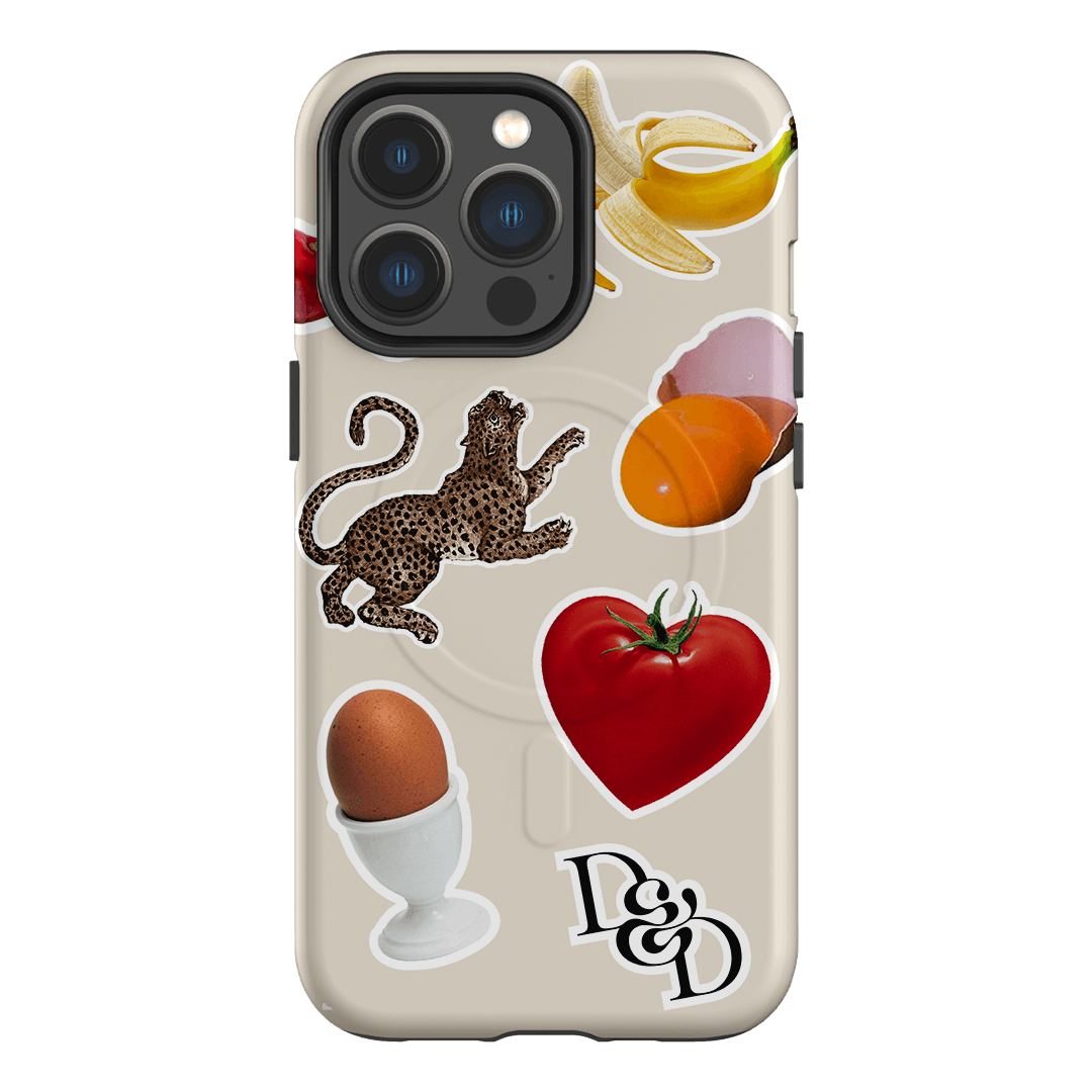 Sunday Stickers Cream Printed Phone Cases iPhone 13 Pro / Armoured MagSafe by Desmond & Dempsey - The Dairy