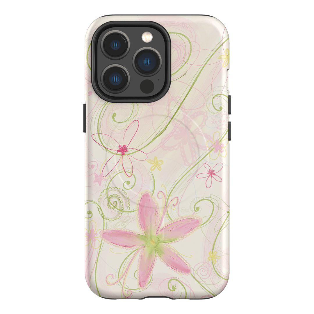 Swirl Pink Printed Phone Cases iPhone 13 Pro / Armoured MagSafe by Kayla Carr - The Dairy