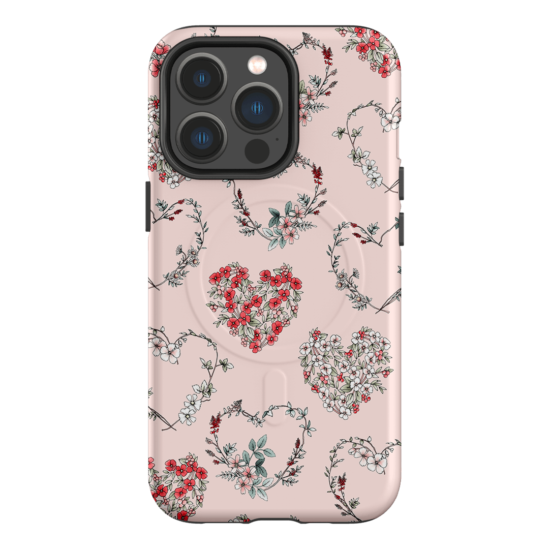 Wild Heart Wreath Printed Phone Cases iPhone 13 Pro / Armoured MagSafe by Typoflora - The Dairy