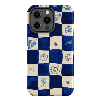 Afternoon Mezze Azure Printed Phone Cases iPhone 13 Pro / Armoured by Charlie Taylor - The Dairy