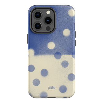 Bleu Polka Dot Printed Phone Cases iPhone 13 Pro / Armoured by Jasmine Dowling - The Dairy