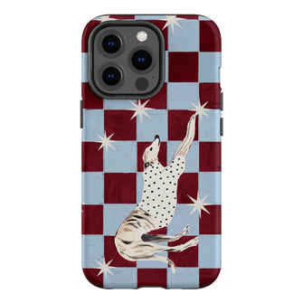 Check Greyhound Blue Printed Phone Cases iPhone 13 Pro / Armoured by Lisa Hu - The Dairy