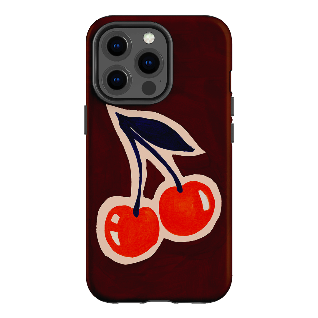 Cherries Printed Phone Cases iPhone 13 Pro / Armoured by Studio Bon - The Dairy