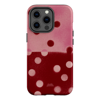 Cherry Polka Dot Printed Phone Cases iPhone 13 Pro / Armoured by Jasmine Dowling - The Dairy