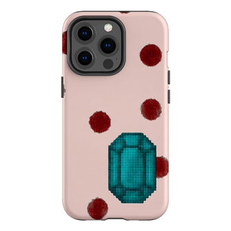 December Turquoise Printed Phone Cases iPhone 13 Pro / Armoured by Joiana - The Dairy