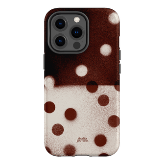 Espresso Polka Dot Printed Phone Cases iPhone 13 Pro / Armoured by Jasmine Dowling - The Dairy