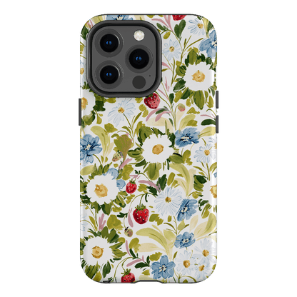 Garden Strawberries Printed Phone Cases iPhone 13 Pro / Armoured by Ellie Mae - The Dairy
