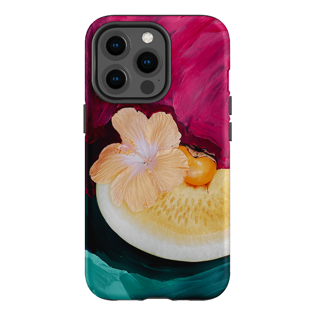 Hibiscus Melon Printed Phone Cases iPhone 13 Pro / Armoured by Nicole Nelius - The Dairy