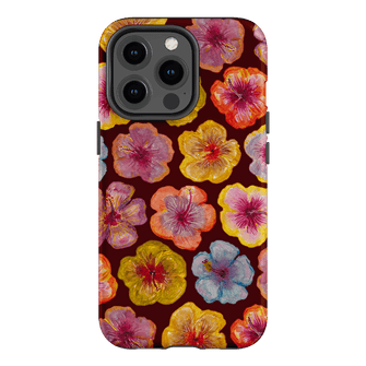 Hibiscus Holiday Rouge Printed Phone Cases iPhone 13 Pro / Armoured by BG. Studio - The Dairy
