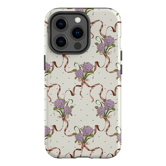 Hydrangea Ribbon Printed Phone Cases iPhone 13 Pro / Armoured by Veronica Tucker - The Dairy