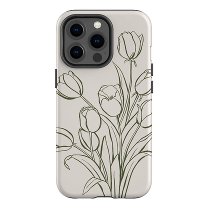 Inked Tulips Printed Phone Cases iPhone 13 Pro / Armoured by Typoflora - The Dairy