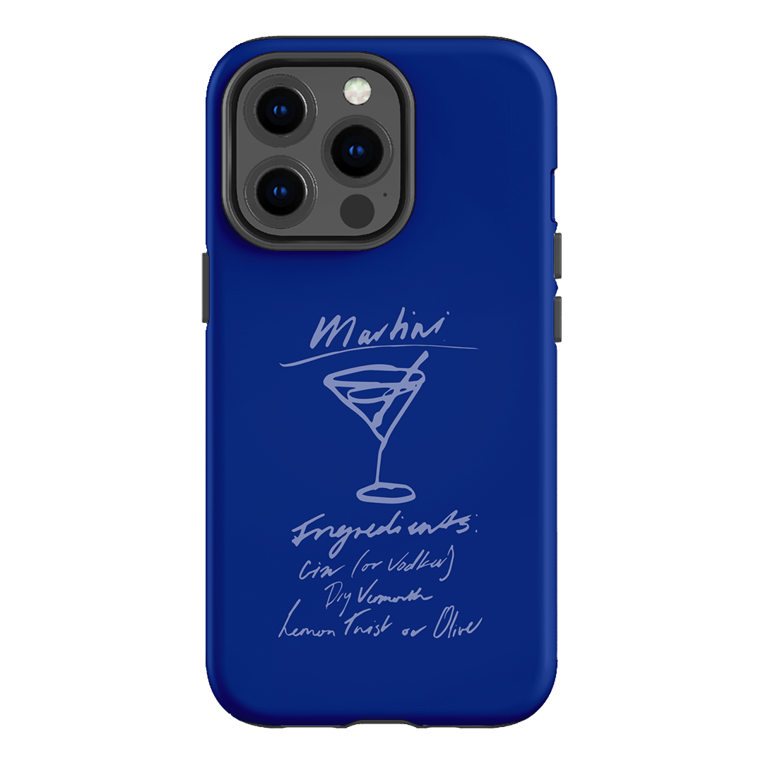 Martini Mood Blue Printed Phone Cases iPhone 13 Pro / Armoured by The Dairy - The Dairy