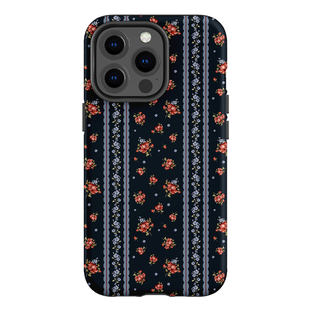 Midnight Stripe Printed Phone Cases iPhone 13 Pro / Armoured by Kasiags Art - The Dairy