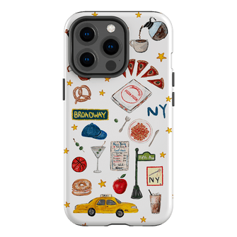 NYC White Printed Phone Cases iPhone 13 Pro / Armoured by BG. Studio - The Dairy
