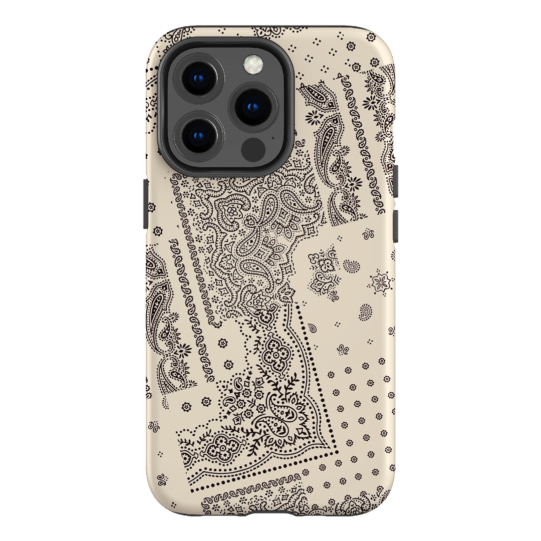 Paisley Ecru Printed Phone Cases iPhone 13 Pro / Armoured by The Dairy - The Dairy