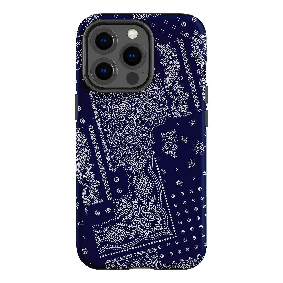 Paisley Indigo Printed Phone Cases iPhone 13 Pro / Armoured by The Dairy - The Dairy