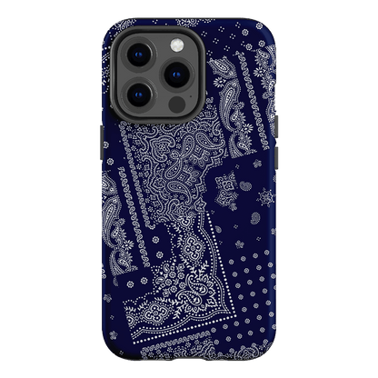 Paisley Indigo Printed Phone Cases iPhone 13 Pro / Armoured by The Dairy - The Dairy