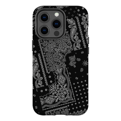 Paisley Noir Printed Phone Cases iPhone 13 Pro / Armoured by The Dairy - The Dairy