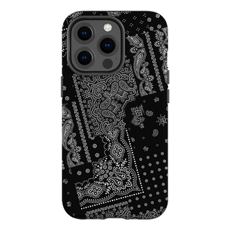 Paisley Noir Printed Phone Cases iPhone 13 Pro / Armoured by The Dairy - The Dairy