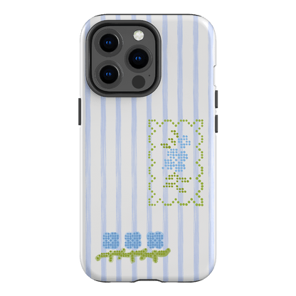 Patchwork Blue Printed Phone Cases iPhone 13 Pro / Armoured by Kayla Carr - The Dairy