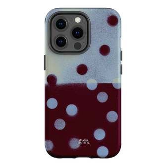 Plum Polka Dot Printed Phone Cases iPhone 13 Pro / Armoured by Jasmine Dowling - The Dairy